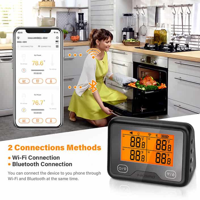 Hochwertiges inkbird Grill-Thermometer für präzise Temperaturkontrolle, smartes Kochen, Küche.