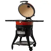 Hochwertiger Kamado Joe Grill mit digitaler Steuerung, ideal für BBQ, Grillen und Räuchern.