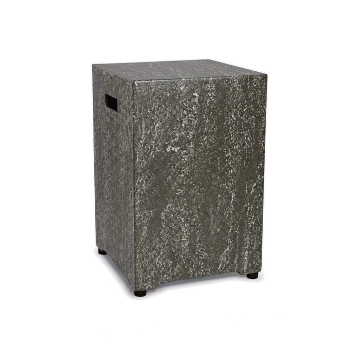 Happy Cocooning Enclosure Square Gasflaschen-Verkleidung in Travertin dunkel