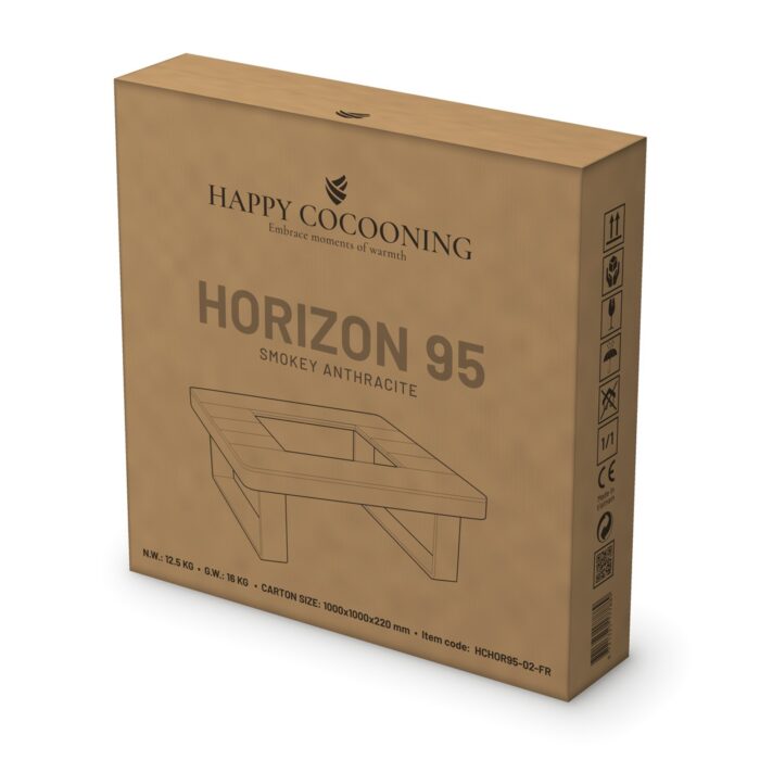 Happy Cocooning Horizon 95 Gas-Feuertisch in Anthrazit, Ansicht 4