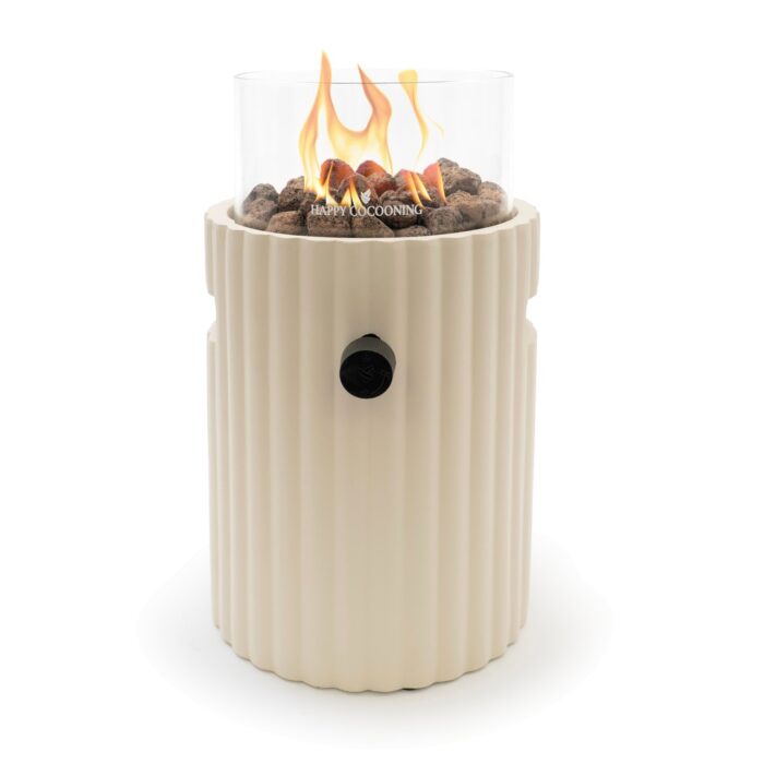 Happy Cocooning Lumi Rib Tischfeuer in Beige, Ansicht 2