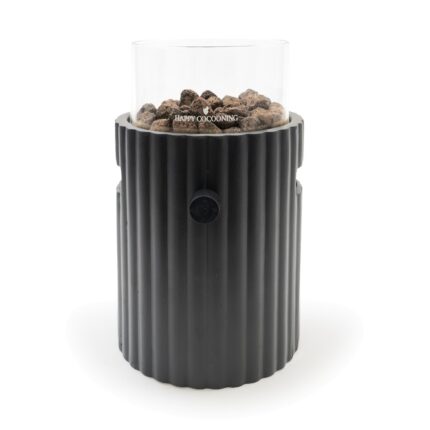 Happy Cocooning Lumi Rib Tischfeuer in Schwarz