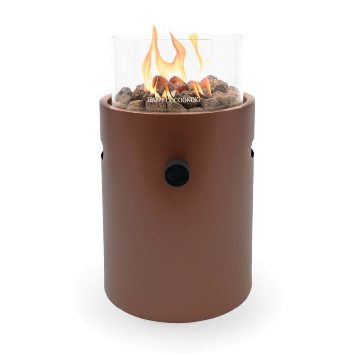 Happy Cocooning Lumi Steel Tischfeuer in Korallenrot, Ansicht 2