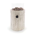 Happy Cocooning Lumi Stone Tischfeuer in Travertin