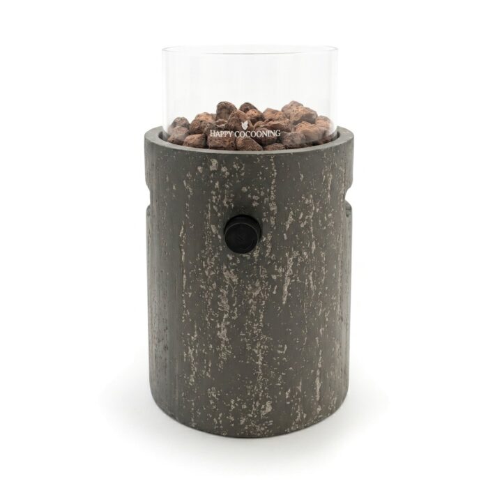 Happy Cocooning Lumi Stone Tischfeuer in Travertin dunkel