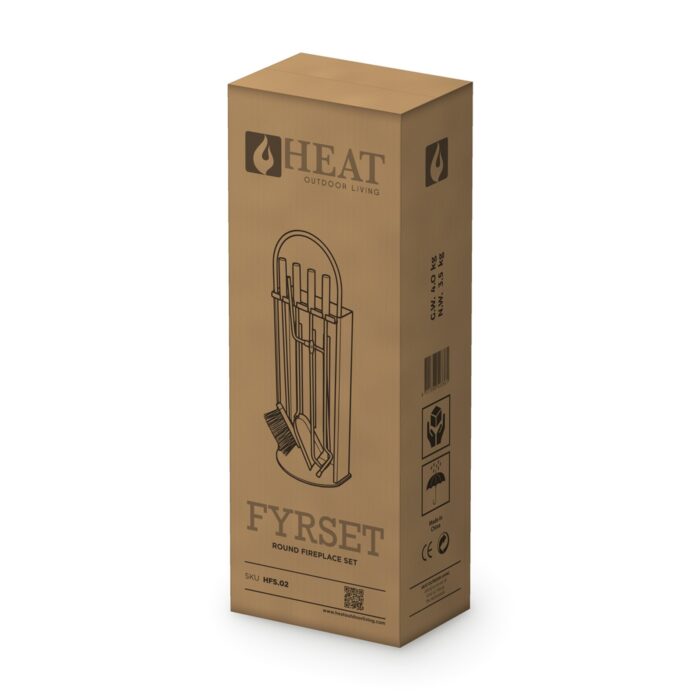 HEAT Fyrset Kaminbesteck rund, Ansicht 3