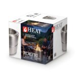 HEAT Rokfri Large rauchfreie Feuerstelle in Edelstahl, Ansicht 2