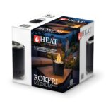 HEAT Rokfri Medium rauchfreie Feuerstelle in Schwarz, Ansicht 2
