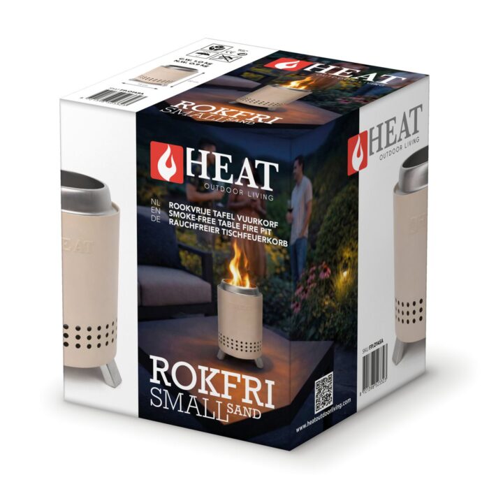 HEAT Rokfri Small rauchfreie Feuerstelle in Sand, Ansicht 3