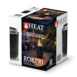 HEAT Rokfri Small rauchfreie Feuerstelle in Schwarz, Ansicht 3
