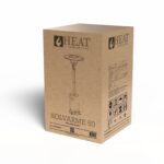 HEAT Solvarme Terrassenheizer Pilzform in Grau, Ansicht 2
