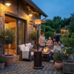 HEAT Solvarme Terrassenheizer Pilzform in Grau, Ansicht 4