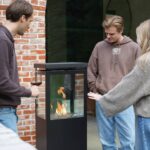 HEAT Utevarme Terrassenheizer in Schwarz, Ansicht 4