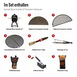 Inhalt: Kamado Bono Grande 23″ Komplett-Starterset