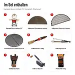 Inhalt: Kamado Bono Limited 25″ Komplett-Starterset