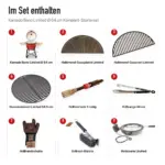 Inhalt: Kamado Bono Limited Ø 64 cm Komplett-Starterset