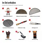 Inhalt: Kamado Bono Media 20″ Komplett-Starterset