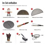 Inhalt: Kamado Bono Media Ø 52 cm Komplett-Starterset