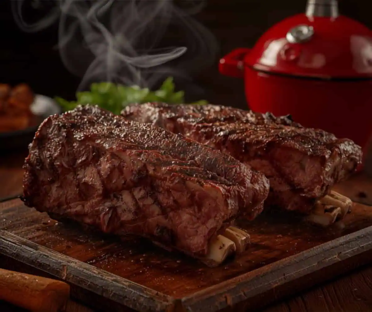 Beef Short Ribs – dicke Rinderrippen Low & Slow gesmokt — Rezept vom Keramikgrill