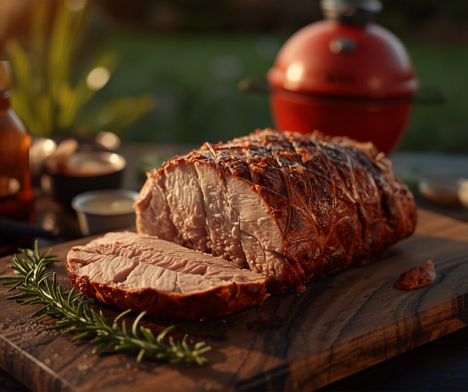 Krustenbraten vom Keramikgrill – Schweinebraten mit krachender Kruste — Rezept vom Keramikgrill